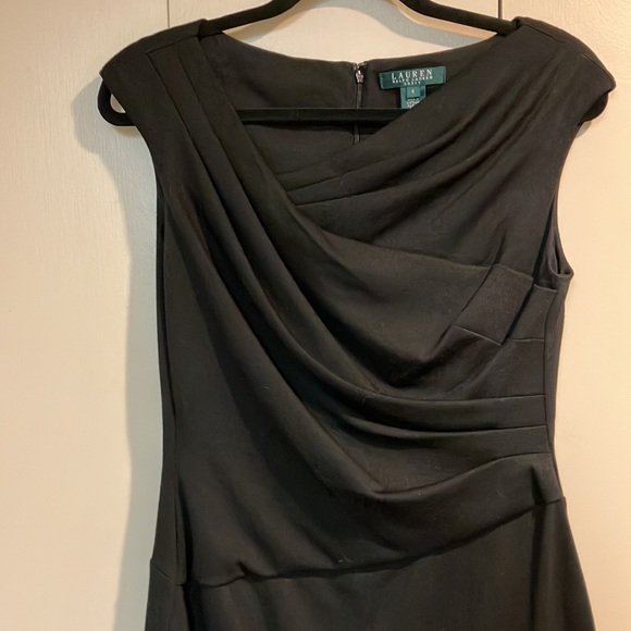 RALPH LAUREN Size 8 black dress. - Picture 2 of 8